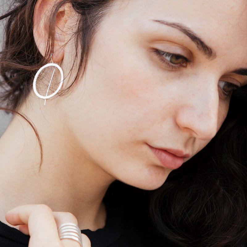 Aretes-Hippies-XL-Earrings-Silver-Lady Aretes-Hippies-XL-Earrings-Silver-Lady