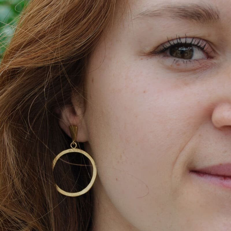 Hoop-L-Earrings-Gold-Lady Hoop-L-Earrings-Gold-Lady