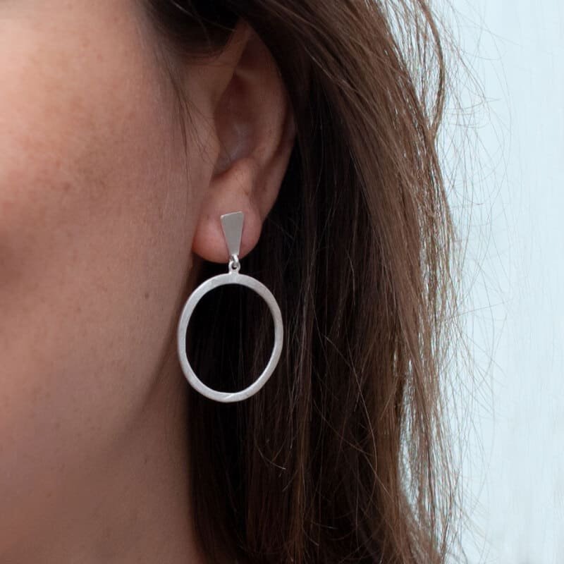 Hoop-L-Earrings-Silver-Lady Hoop-L-Earrings-Silver-Lady