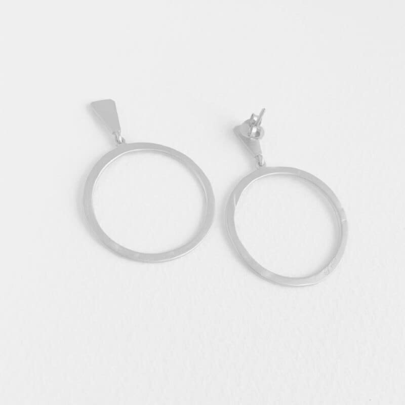Hoop-L-Earrings-Silver Hoop-L-Earrings-Silver