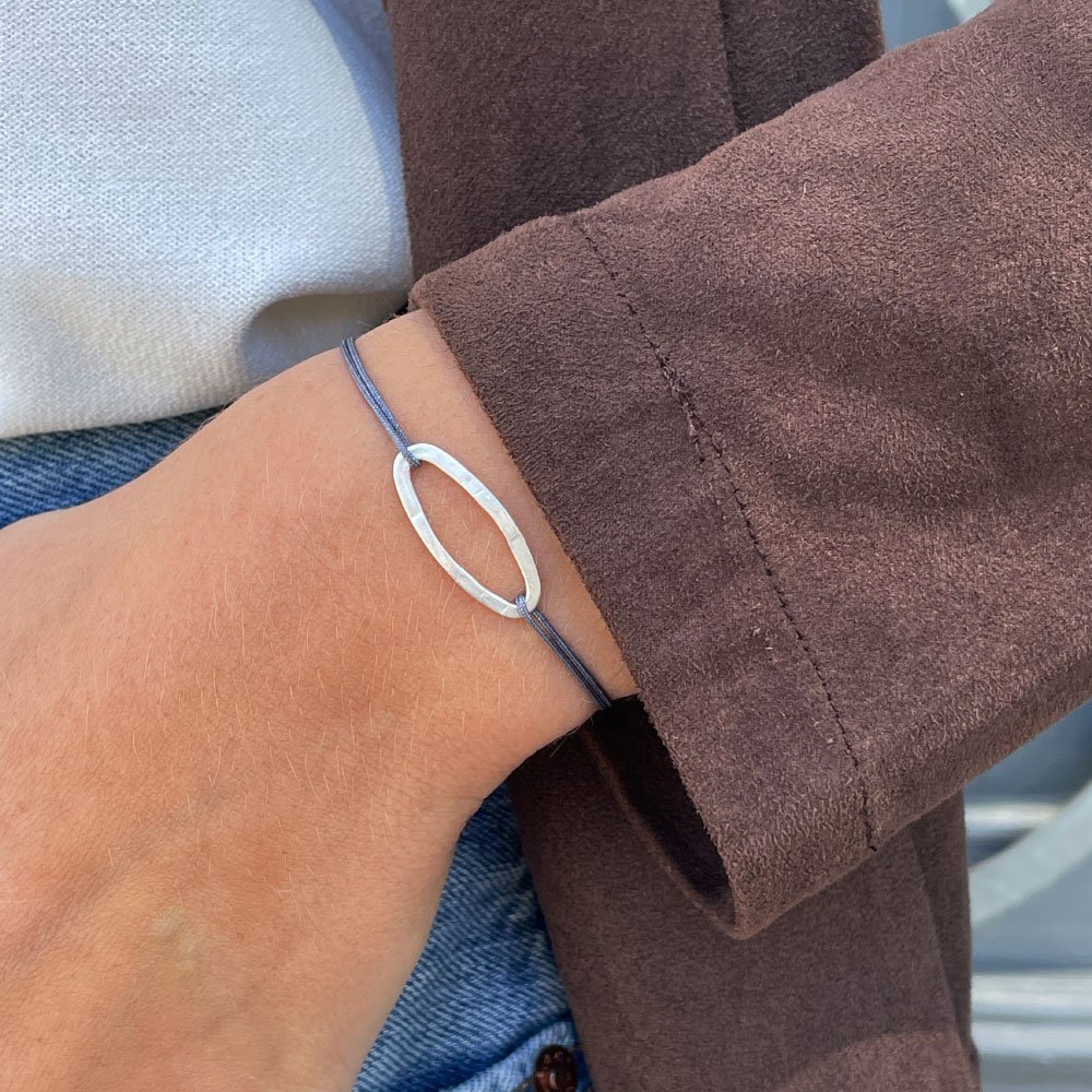 Marine-M-Nylon-Bracelet-Silver-Lady-1