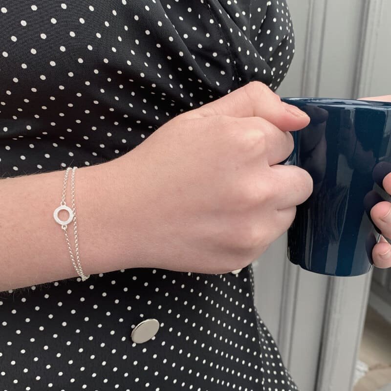 One-Soul-Double-Bracelet-Silver-Lady