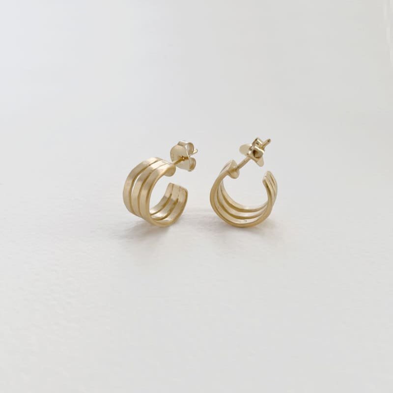 Sophie-Triple-S-Hoop-Earrings-Gold Sophie-Triple-S-Hoop-Earrings-Gold