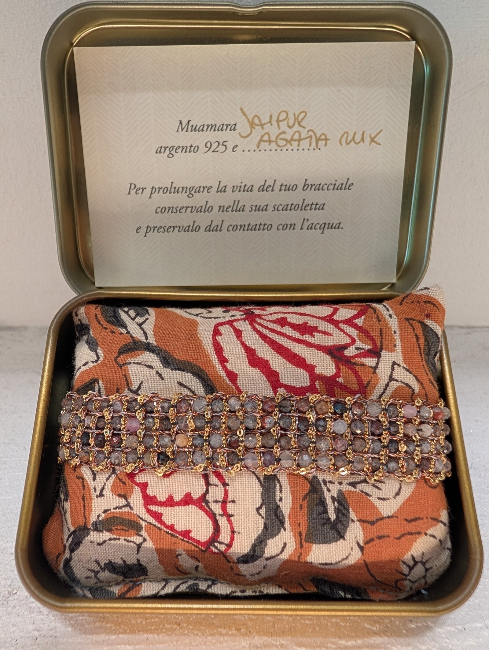 Muamara Armband Jaipur Agata Mix (925 Silber) – Ansicht 4 Muamara Armband Jaipur Agata Mix (925 Silber) – Ansicht 4