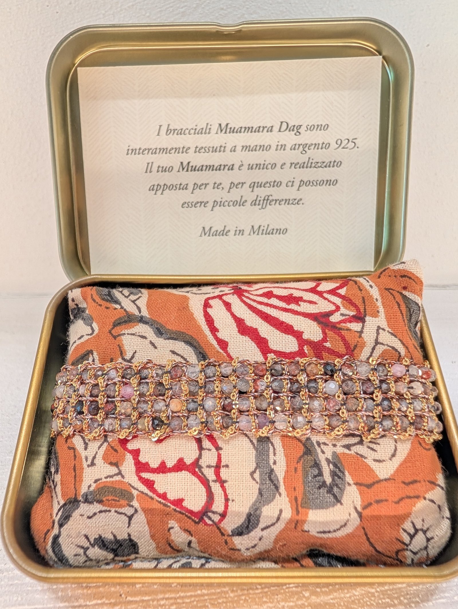 Muamara Armband Jaipur Agata Mix (925 Silber) – Ansicht 1