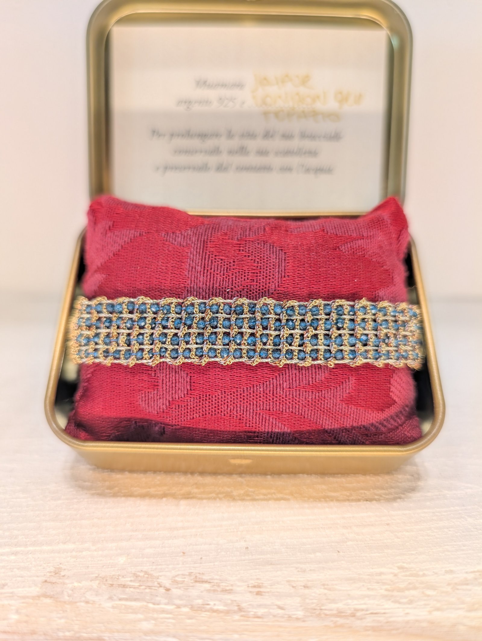 Muamara Armband Jaipur London Blu Topazio (925 Silber) – Ansicht 3 Muamara Armband Jaipur London Blu Topazio (925 Silber) – Ansicht 3