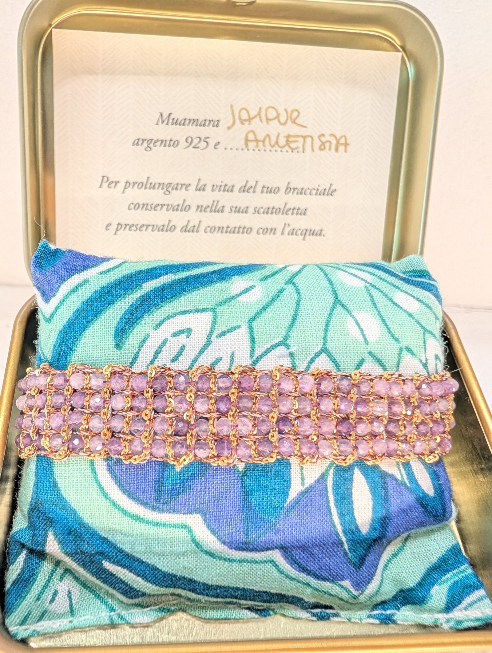 Muamara Armband Jaipur Ametista (925 Silber) – Ansicht 1