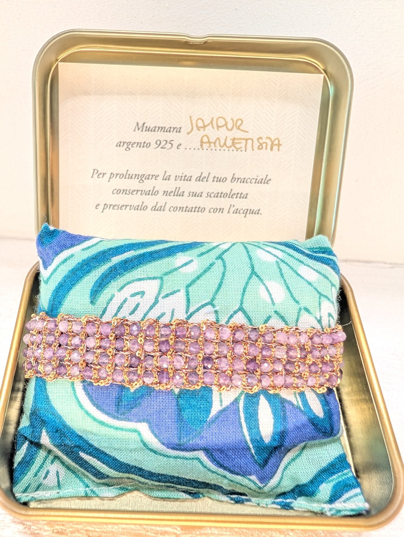 Muamara Armband Jaipur Ametista (925 Silber) – Ansicht 2 Muamara Armband Jaipur Ametista (925 Silber) – Ansicht 2