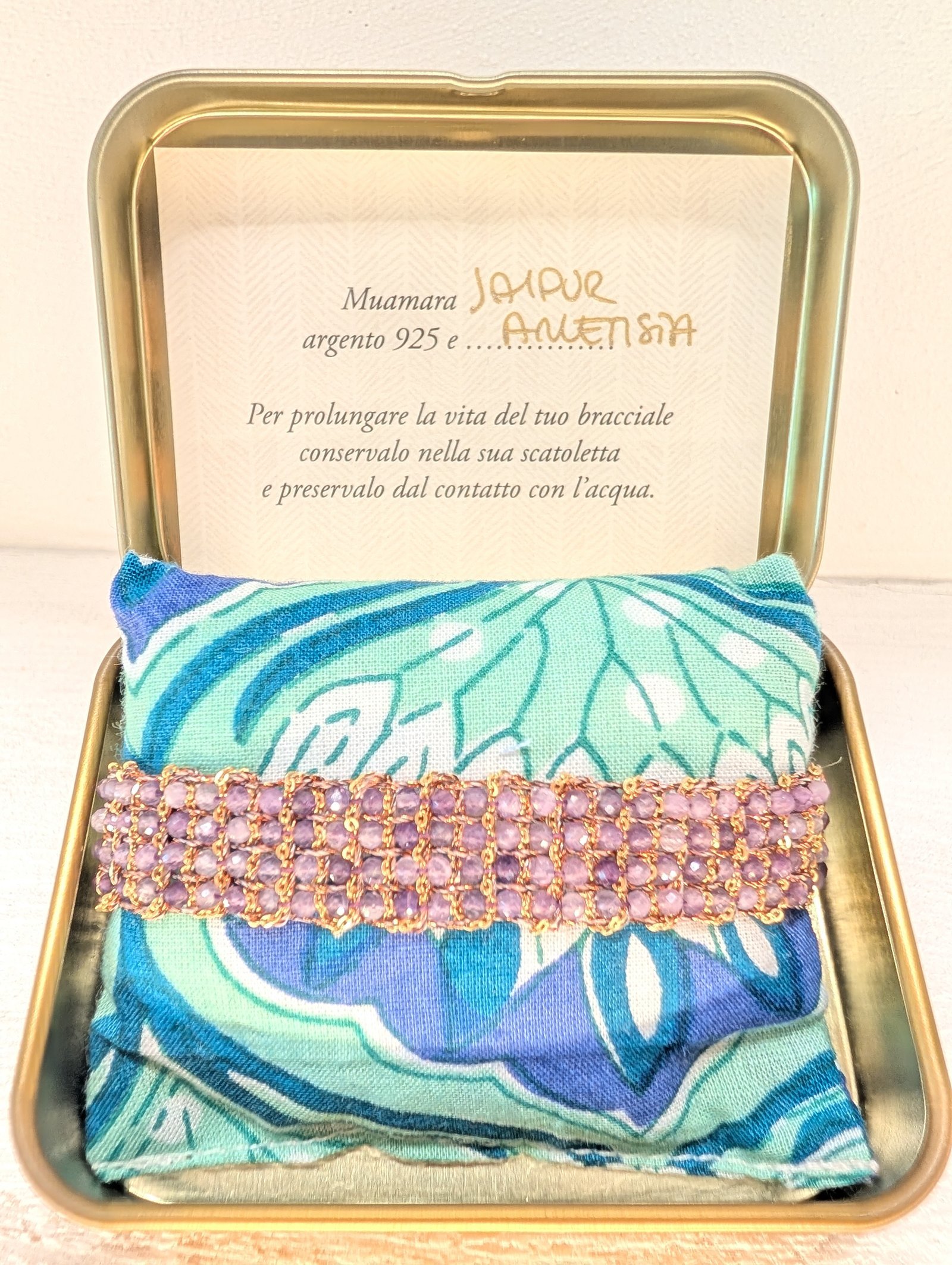 Muamara Armband Jaipur Ametista (925 Silber) – Ansicht 3 Muamara Armband Jaipur Ametista (925 Silber) – Ansicht 3