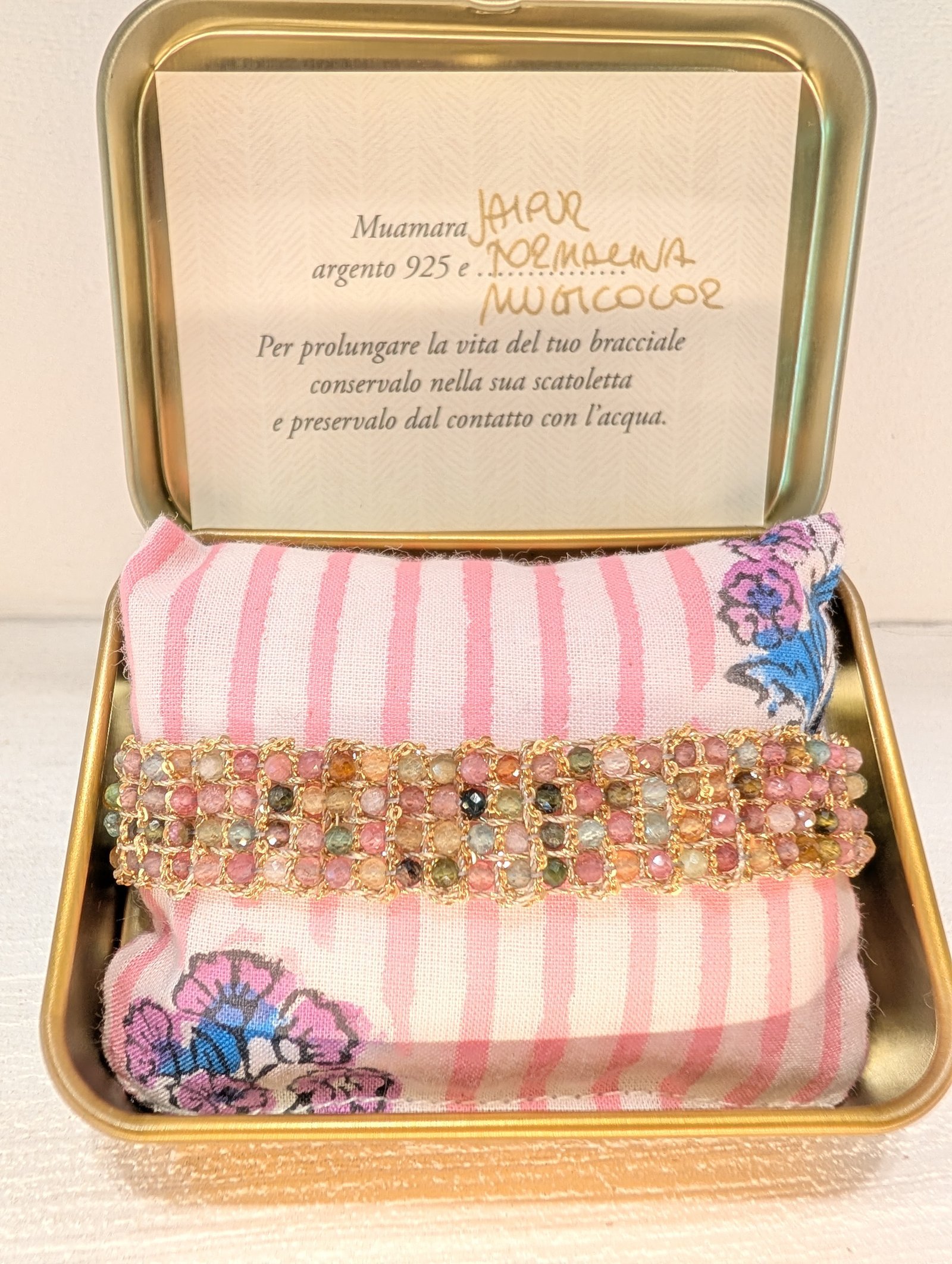 Muamara Armband Jaipur Tormalina Multicolor (925 Silber) – Ansicht 1