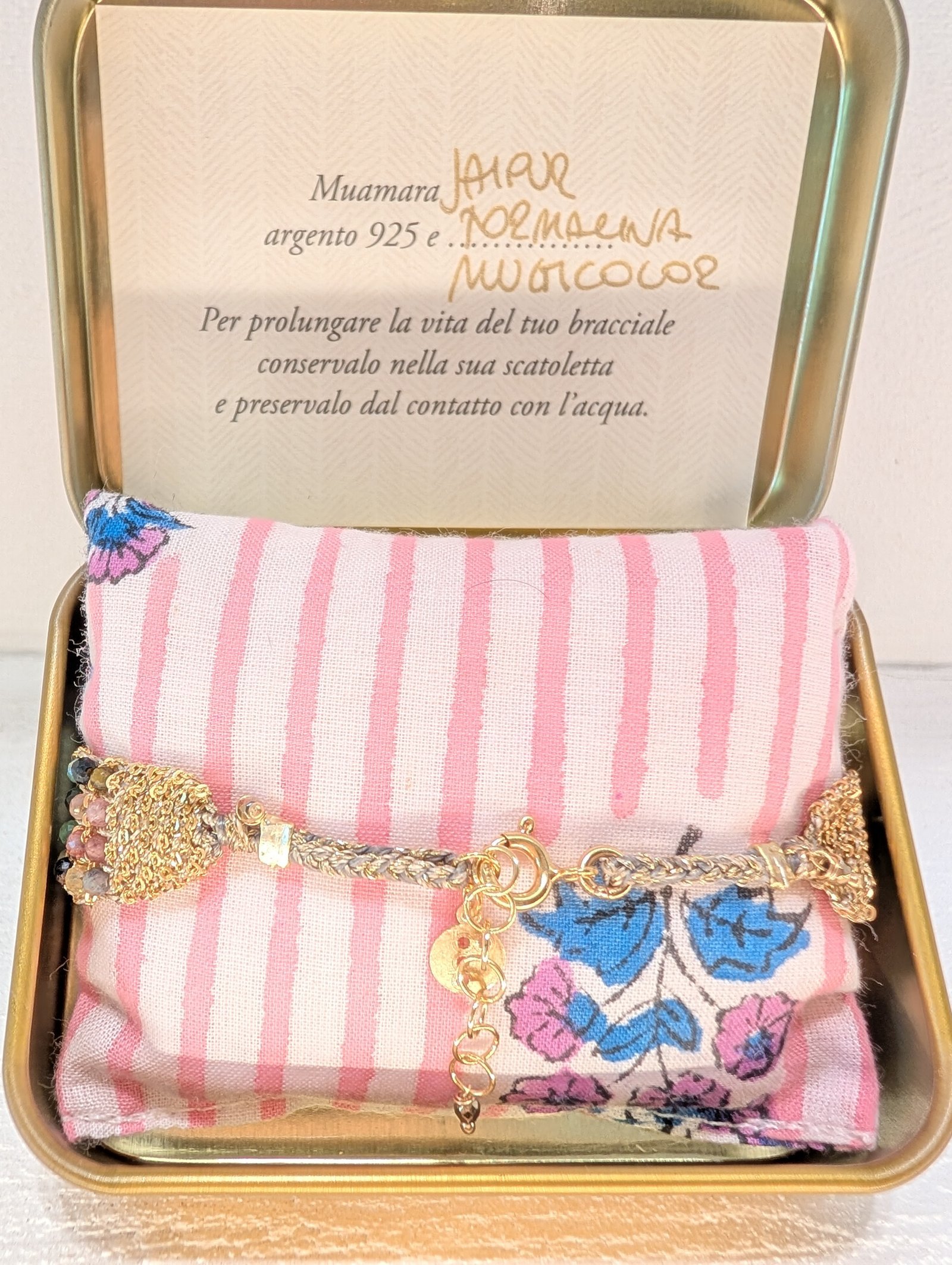 Muamara Armband Jaipur Tormalina Multicolor (925 Silber) – Ansicht 3 Muamara Armband Jaipur Tormalina Multicolor (925 Silber) – Ansicht 3