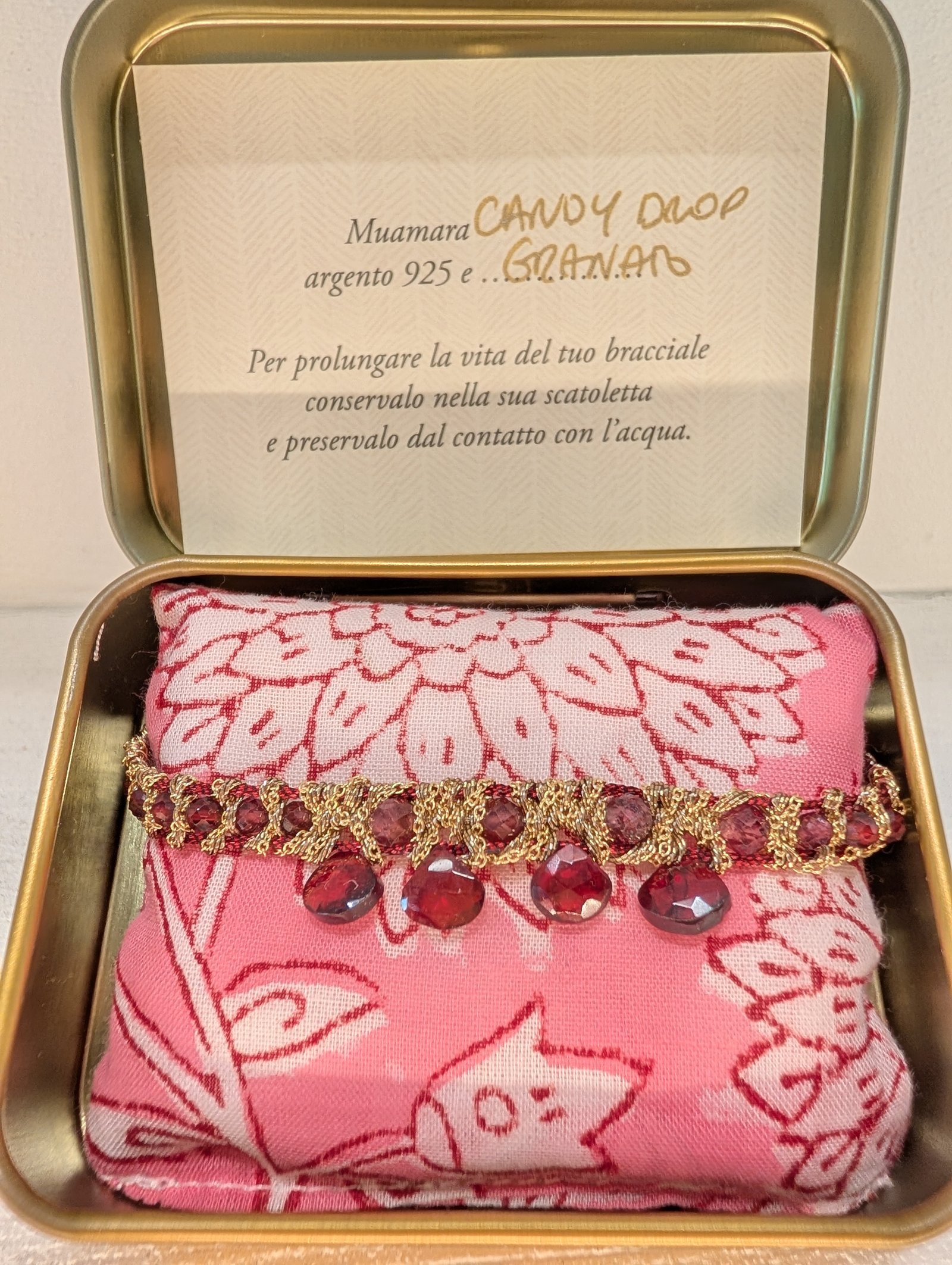 Muamara Armband Candy Drop Granato (925 Silber) – Ansicht 1