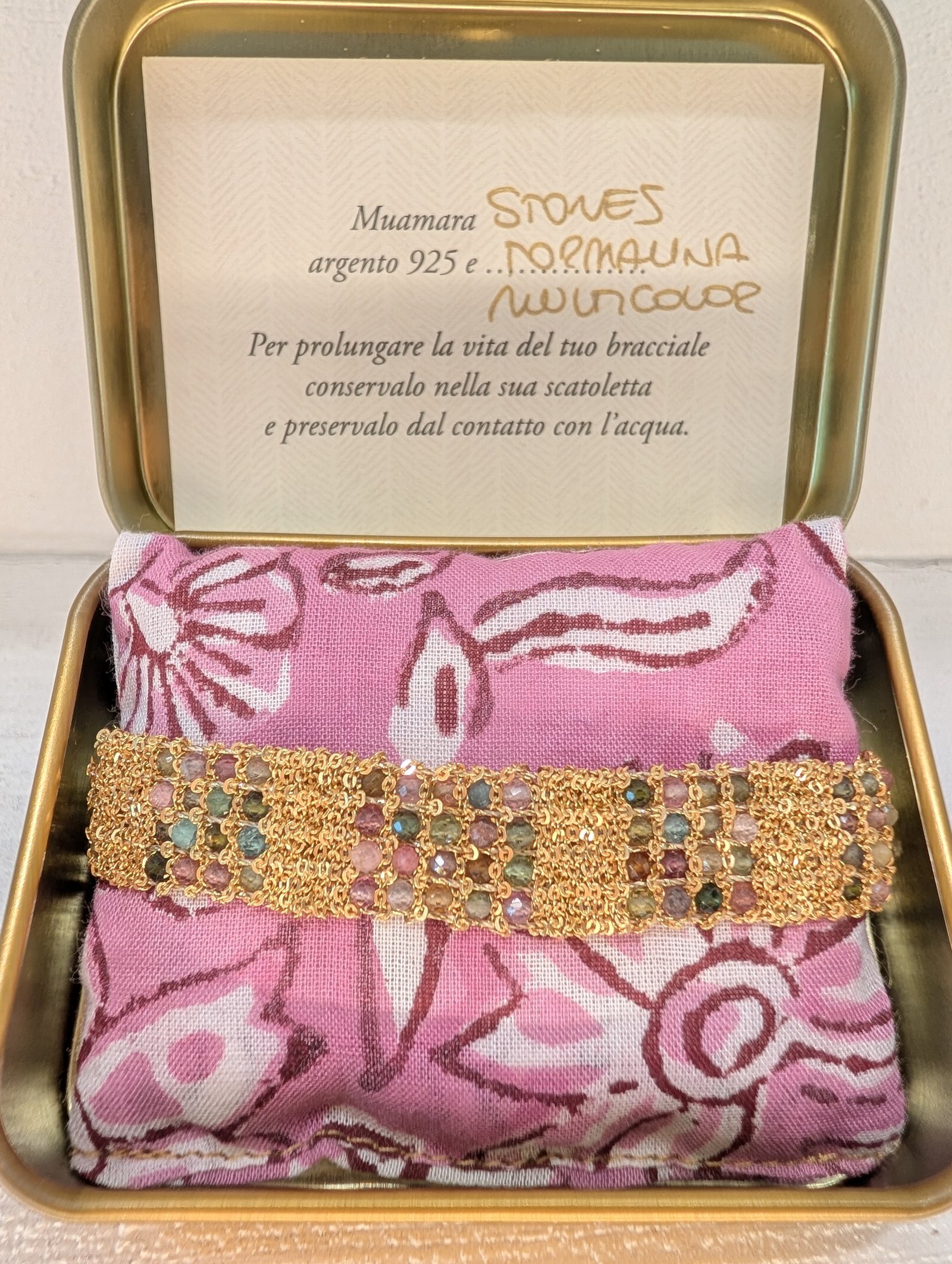 Muamara Armband Stones Tormalina Multicolor (925 Silber) – Ansicht 1