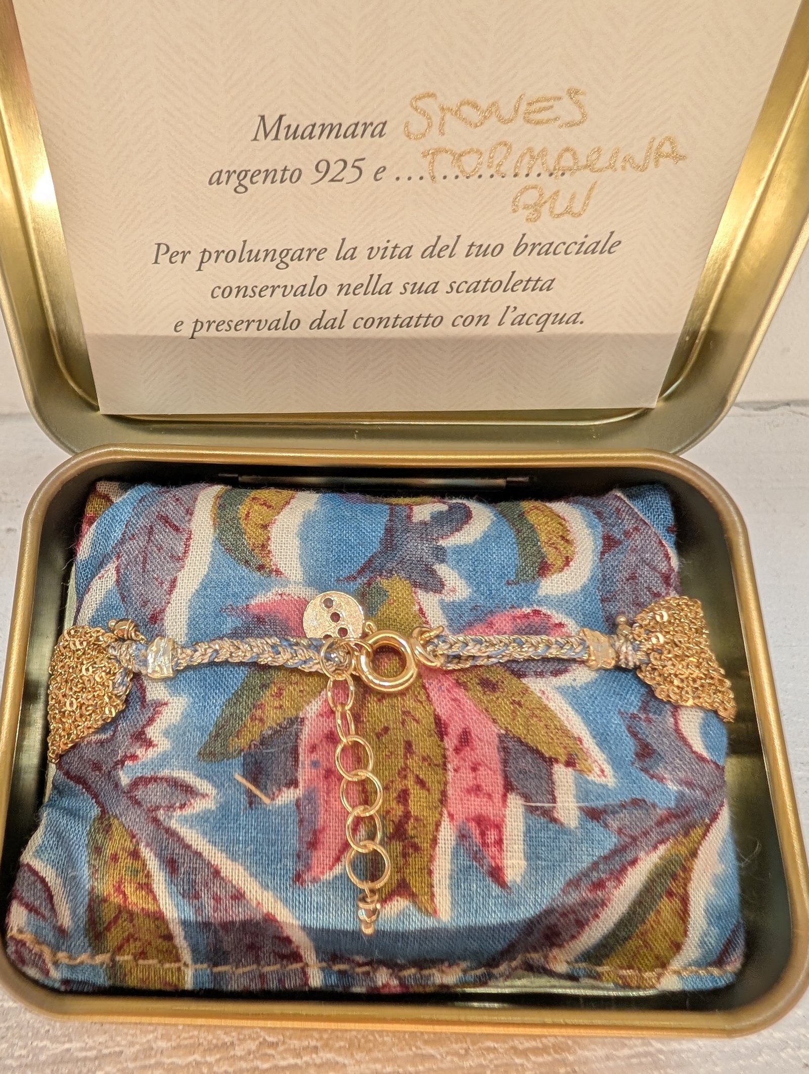 Muamara Armband Stones Tormalina Blu (925 Silber) – Ansicht 4 Muamara Armband Stones Tormalina Blu (925 Silber) – Ansicht 4