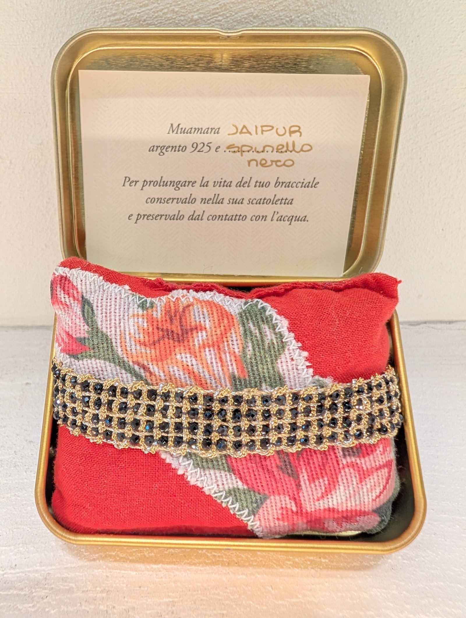 Muamara Armband Jaipur Spinello Nero (925 Silber) – Ansicht 1