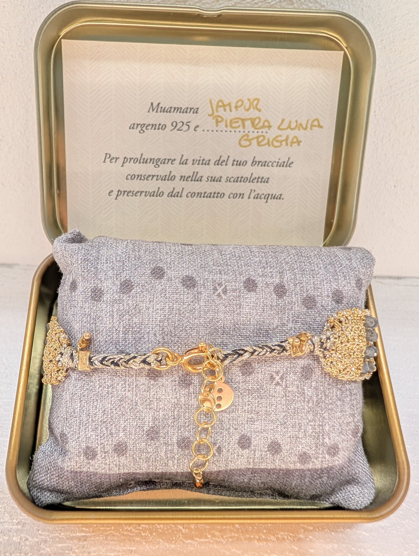 Muamara Armband Jaipur Pietra di Luna Grigia (925 Silber) – Ansicht 4 Muamara Armband Jaipur Pietra di Luna Grigia (925 Silber) – Ansicht 4